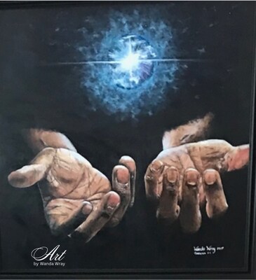 Let There be Light Art Original Custom Original Acrylic Painting Hand Painted from Photo with Certificate of Authenticity Art by Wanda Wra - image4